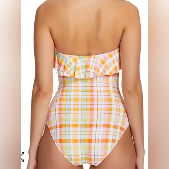 Bleu Rod Beatie women's size 12 Hip to be Square ruched 1 piece swim suit, NEW - Picture 11 of 11